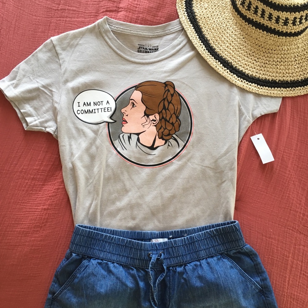 Star Wars Princess Leia I am Not a Commitee Tee